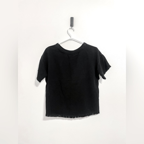 Maven West 100% Tencel Black Fringe Shirt - Picture 1 of 6